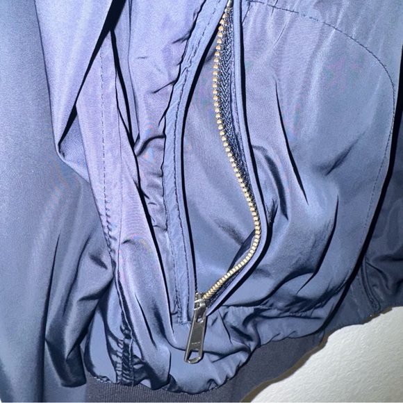 Nordstrom Navy Windbreaker Jacket with Stand-Up Collar - Picture 6 of 15